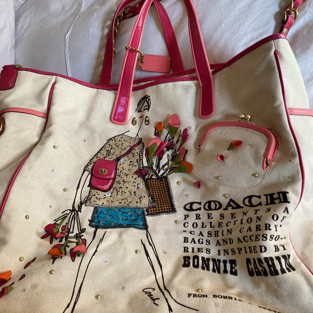 Coach x Bonnie Cashin “Cashin Carry” XL Extra Large Tote in Canvas and Leather